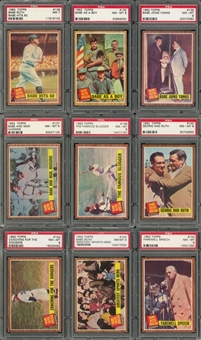 1962 Topps "Babe Ruth Special" PSA NM 7 and PSA NM-MT 8 Near Set (9/10) 